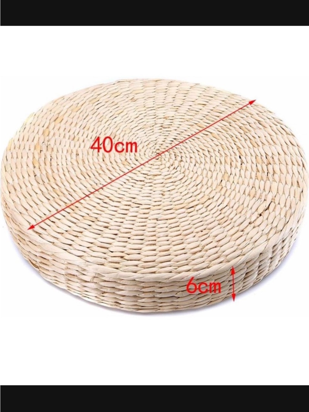 Round Woven Straw charger Placemat Set - Natural Straw - Picture 5 of 10
